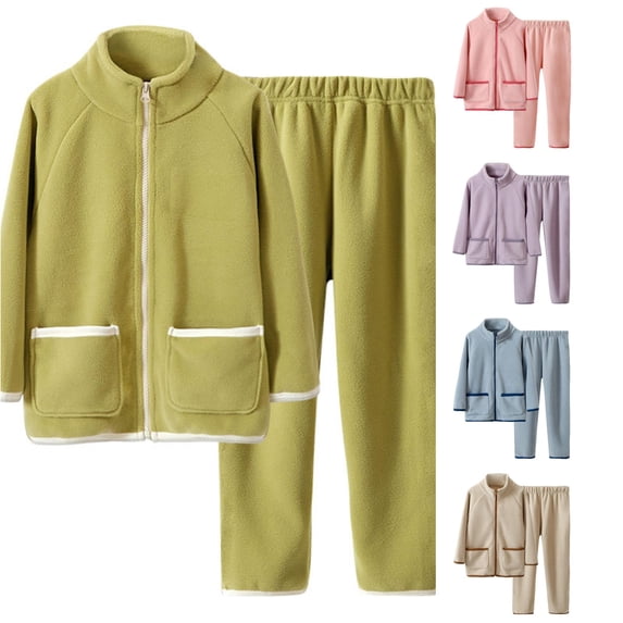 Girls Pajama Set Winter Warm Kids Two Outfit Cozy Loungewear For Toddler And Children Girls Casual Outfit Sets