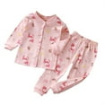 Girls' Pajama Sets Boys and Girls Soft Pajamas 100 Cotton Sleepwear 2