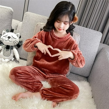 Girls Pajamas Set Winter Pajamas Toddler Kid Pajamas for Toddler Girls 6-7 Years