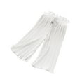 thumbnail image 1 of Girls Palazzo Pants Flowy Ruffle Stretchy Wide Leg Pant High Waisted Elastic Ruched Trousers, 1 of 5