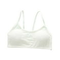 thumbnail image 1 of Girls' Panties Crop Top Bra Girls Seamless Sports Bra Training White Teen Bra Camisole Style Lightweight Seamless Kids Size:8-14 Years, 1 of 9