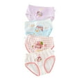 thumbnail image 1 of Girls Panties Kids Toddler Cute Cartoon Briefs Shorts Pants Polyester Underwear Trunks 4Pcs Toddler Girl Underwear Red 3 Years-4 Years, 1 of 3