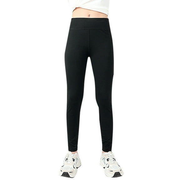 Girls Pants Athletic Leggings Dance Running Yoga Dance Tights With Pockets Clothes