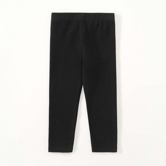 Girls Pants Autumn Solid Elastic Waist Sweatpants Leggings Warm Pull On for Baby Toddler Size 3-4 Years