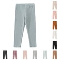 thumbnail image 1 of Girls Pants for Baby and Toddler Girls and Boys Autumn Solid Color Elastic Waist Sweatpants with Leggings Warm Pull-On Pants for Everyday Comfort and Cozy Wear, 1 of 4