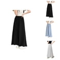 thumbnail image 1 of Girls Pants Back To School Clothes for Teen Girls Kids Summer Wide Leg Palazzo Pants Pleated High Waisted Trousers for Daily School Outdoor Activities, 1 of 7