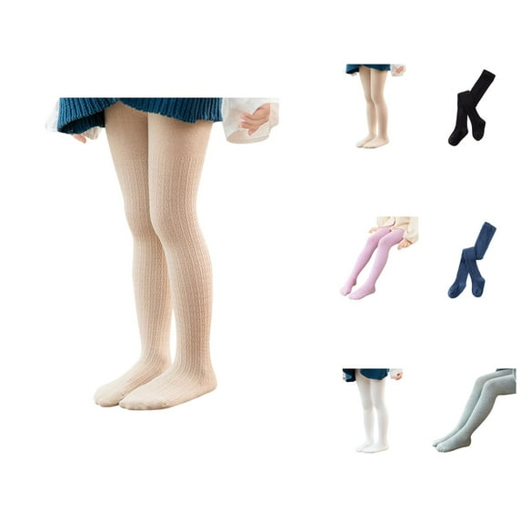Girls Pants Back To School Clothes for Teen Girls Toddler Kids Baby Girls Warm Full Leggings Knitted Tights Pantihose Stretchy Basic Full Length Pants for Spring Autumn Stocking
