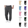 thumbnail image 1 of Girls Pants Boys Baggy Cargo Sweatpants Straight Wide Leg Open Bottom Drawstring Elastic Waist Workout Athletic Joggers Sweat Pants, 1 of 9
