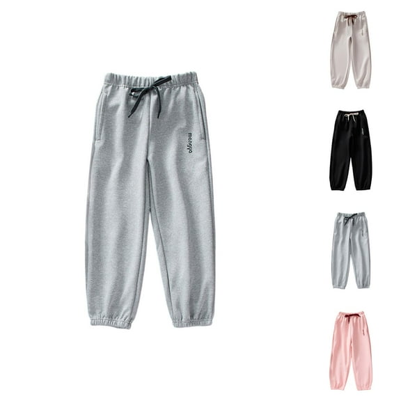 Girls Pants Casual Pants for Girls Comfortable Casual Jogger Trousers Elastic Waist Ankle Soft Breathable Everyday Wear for Toddler Kids Youth