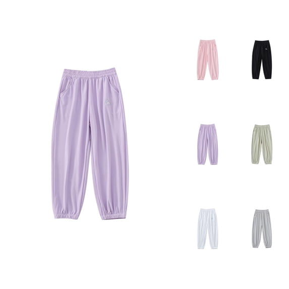 Girls Pants Children Pants Summer Casual Thin Quick Drying Sports Pants for Outdoor Play and Daily Wear
