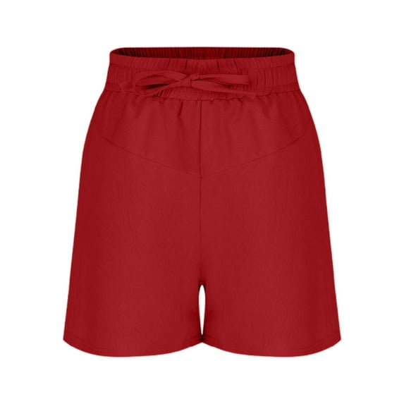 Girls' Pants Girls Casual Shorts for Kids Soft Stretchy Elastic Waist Everyday Comfortable Summer Wear for Ages 3 14 for Play and Relaxation Athletic Shorts for Girl(Color:RD2,Size:13-14 Years)