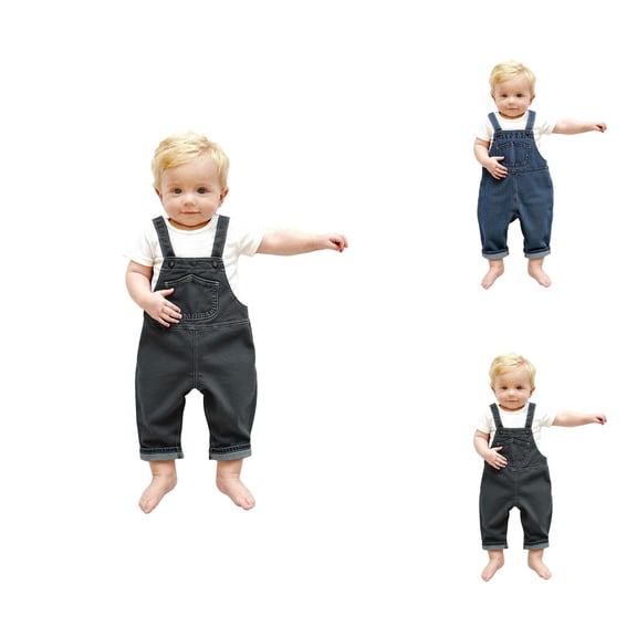 Girls Pants Girls Denim Overalls Versatile Casual Jumpsuit for Toddlers & Kids Durable Overalls with Adjustable Straps for Playwear & Everyday Wear