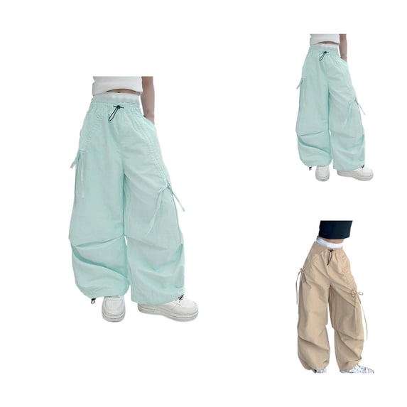 Girls Pants Girls' Fashion Kids Cargo Pants Comfortable Casual Jogger Durable Playwear for Daily Outdoor Activities and Workwear