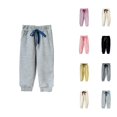 thumbnail image 1 of Girls Pants Girls' Fashion Kids Sweatpants Comfortable Casual Athletic Trousers with Drawstring and Pockets for Active Children, 1 of 4