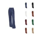 thumbnail image 1 of Girls Pants Girls Fashion Stylish - Tween Girls Straight Pants School Stretchy Leggings for Ages 5 to 14, 1 of 10