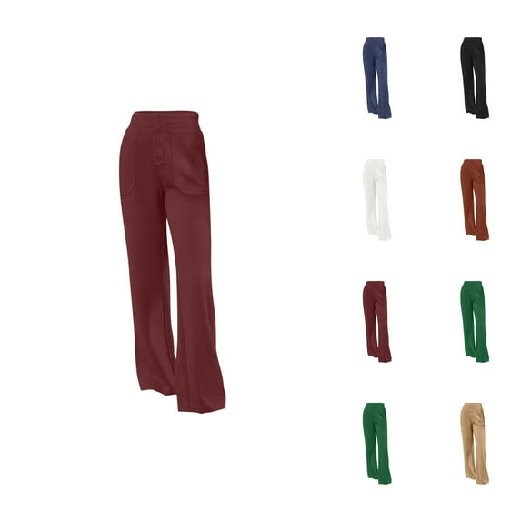 Girls Pants Girls Fashion Stylish - Tween Girls Straight Pants School Stretchy Leggings for Ages 5 to 14