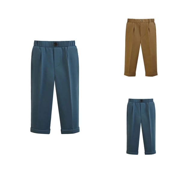 Girls Pants Girls Formal Dress Pants Classic Trousers School Performance Outfit Stretch Fabric Casual Everyday Wear Pants for Toddlers & Teens