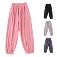 thumbnail image 1 of Girls Pants Girls Lined Pants Winter Warm Thermal Kids Joggers Soft Cozy Casual Trousers for Toddler Thickened Comfortable Activewear Pink 12-18 Months, 1 of 4