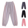 thumbnail image 1 of Girls Pants Girls Lined Pants Winter Warm Thermal Kids Joggers Soft Cozy Casual Trousers for Thickened Comfortable Activewear Light Gray 5-6 Years, 1 of 4
