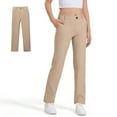 thumbnail image 1 of Girls' Pants Khaki Pants Casual Daily Wear Stretch Dress Pants Girls' Suits 7-8 Years, 1 of 9