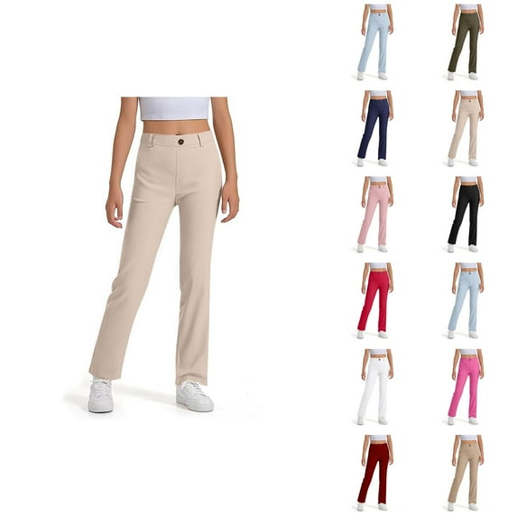Girls School Uniform Pants Dress Pants,School Uniform for Kids Girls Size 5-6 Years