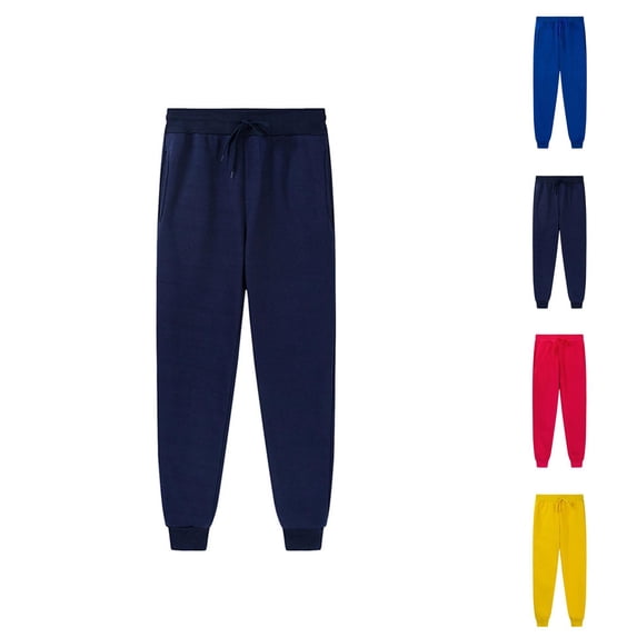 Girls Pants Kids Unisex Soft Brushed Fleece Casual Pull On Jogger Sweatpants with Pockets for Boys or Girls