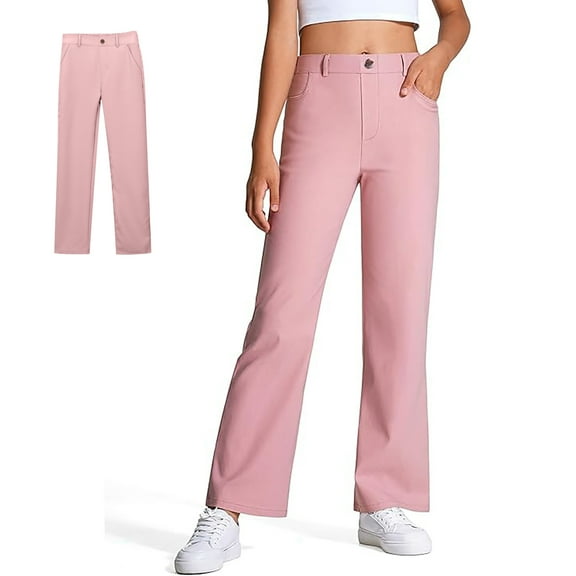Girls' Pants Pink Pants Lightweight Breathable Girls Formal Wear Kids Suits 5-6 Years