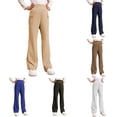 thumbnail image 1 of Girls Pants School Flare Flared Trousers Size 6 15 Years Girl Clothes 6x Girls Tan Pants Leggings Are Pants Shirt 9m Baby Girl Clothes 12 Month Pants Girls Pants Girls Girls Mustache Leggings Baby, 1 of 9