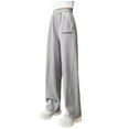 thumbnail image 1 of Girls Pants Size 10-12 Trendy Girl's 2 Pack Sweatpants Elastic Waist Wide Straight Leg Pants High Waisted Casual Baggy Jogger Pants, 1 of 7