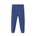 thumbnail image 1 of Girls Pants Size 10-12Kids Winter Leggings for Girls Boys Thick Velvet Warm Pants Lined Winter Leggings Tights Dark Blue, 110, 1 of 4