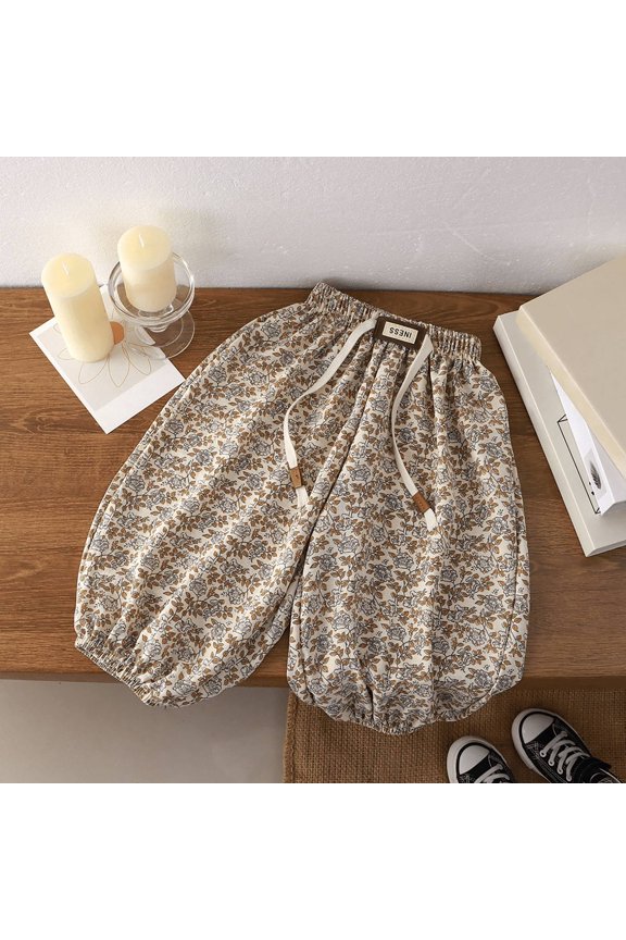 Girls Pants Solid Color Casual Mosquito Repelling Trousers