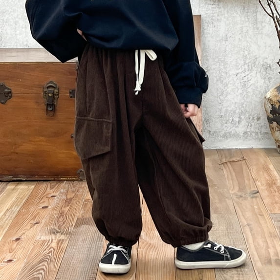 Solid Vcolor Girls Pants - Solid Color and Oversized, Everyday Pants for Everyday ...