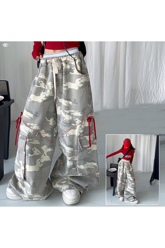Girls Pants Spring Summer Camo Personality Bottoms