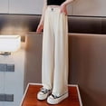 thumbnail image 1 of Girls Pants Summer Lightweight Straight Leg for Kids - Casual Everyday Wear with Elastic Waist and Breathable for Daily Activities Size 6-7 Years, 1 of 3