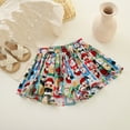 thumbnail image 1 of Girls Pants Summer Shorts Prints Elastic Waist Toddlers Pairing Sandals Activewear, 1 of 7