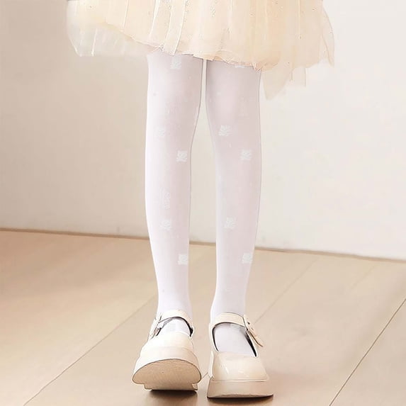 Girls Pants Tights Dance Pantyhose Thin Non Run Bear Pattern Stretchable Trousers