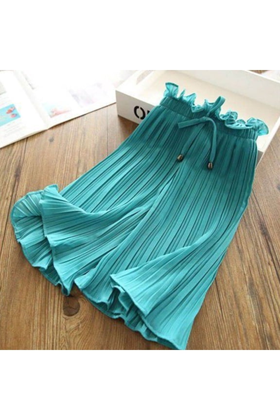 Girls Pants Toddler Cartoon Solid Color Bloomers Summer Green White Harem Activewear