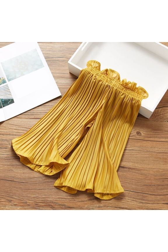 Girls Pants Toddler Cartoon Solid Color Bloomers Summer Green White Harem Trousers