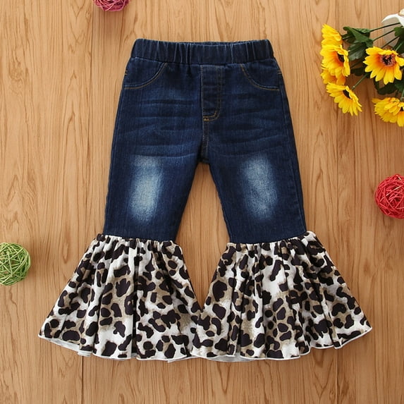 Girls Pants Toddler Jeans Children Tassel Denim Activewear