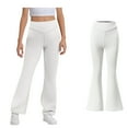 thumbnail image 1 of Girls' Pants White Pants for Woman Slim Fit Dress Pants Straight Leg Dress Pants Baseball Pants Youth Girls 11-12 Years, 1 of 5