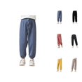 thumbnail image 1 of Girls Pants Winter Girls Lined Pants Thickened Warm Loose Fit Trousers Wide Leg Casual Outfit for Toddler Kids Lined Bottoms, 1 of 5