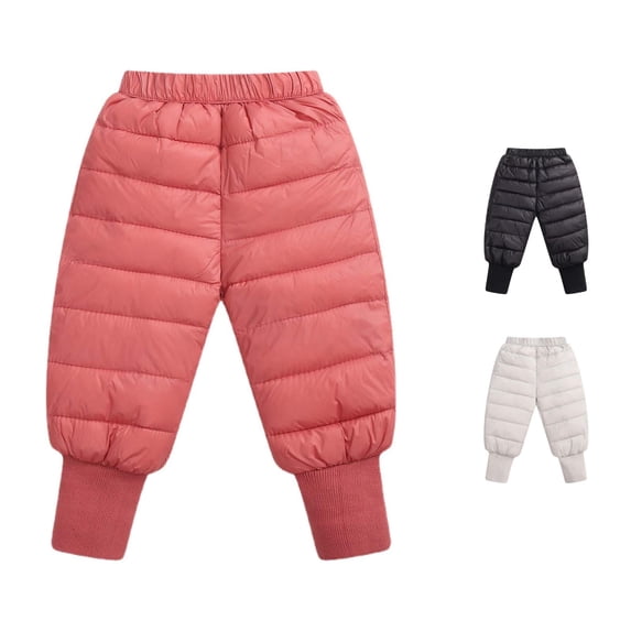 Girls Pants for Kids Winter Warm Trousers Lightweight Windproof Lined Everyday Size 12-18 Months