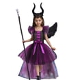 thumbnail image 1 of Girls Party Tutu Dress Gothic Gown Cosplay Elegant Lace Up Dress With Flared For Party Witch Attire Princess Dresses 8-9 Years, 1 of 6