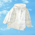 thumbnail image 1 of Girls Pastel Camo Hooded Sun Protection Jacket Lightweight Quick Dry Cooling Sun Coat for outdoor Wear Beach Cover Up White 8-9 Years, 1 of 3