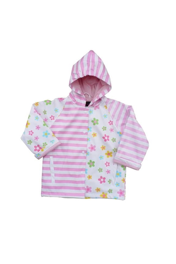 Girls Pastel Posies Rain Coat 5