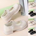 thumbnail image 1 of Girls Patent Mary Jane Dress Shoes Buckle Strap Low Heel Flats Soft Sole Princess Shoes for Wedding, Party, 1 of 7