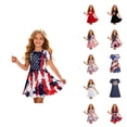 thumbnail image 1 of Girls Patriotic Short Sleeve Dress With Round Neck For Celebration And Daily Wear Stylish Girls Dress Suitable For Festival Day And Events, 1 of 4