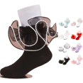 thumbnail image 1 of Girls Pearl Lace Ruffle Mid‑Calf Socks, Baby Toddler Princess Frilly Socks, Soft Cotton‑Blend Kids Dress Socks for Little Girls Party Daily Dress‑up, 1 of 6