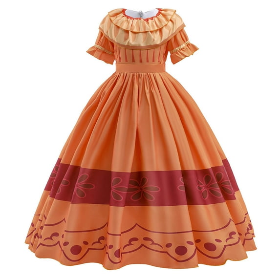 Girls Pepa/Luisa/Mirabel Costume Dress Halloween Princess Cosplay Outfit