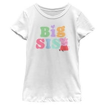 Girls Peppa Pig Big Sis T Shirt